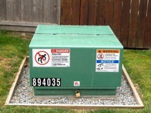 hiding electrical transformer box|transformer box in backyard.